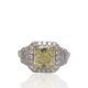 Handmade Platinum Fancy Yellow Diamond Engagement Ring