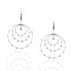 14 K White Gold and Diamond Solar System Earrings