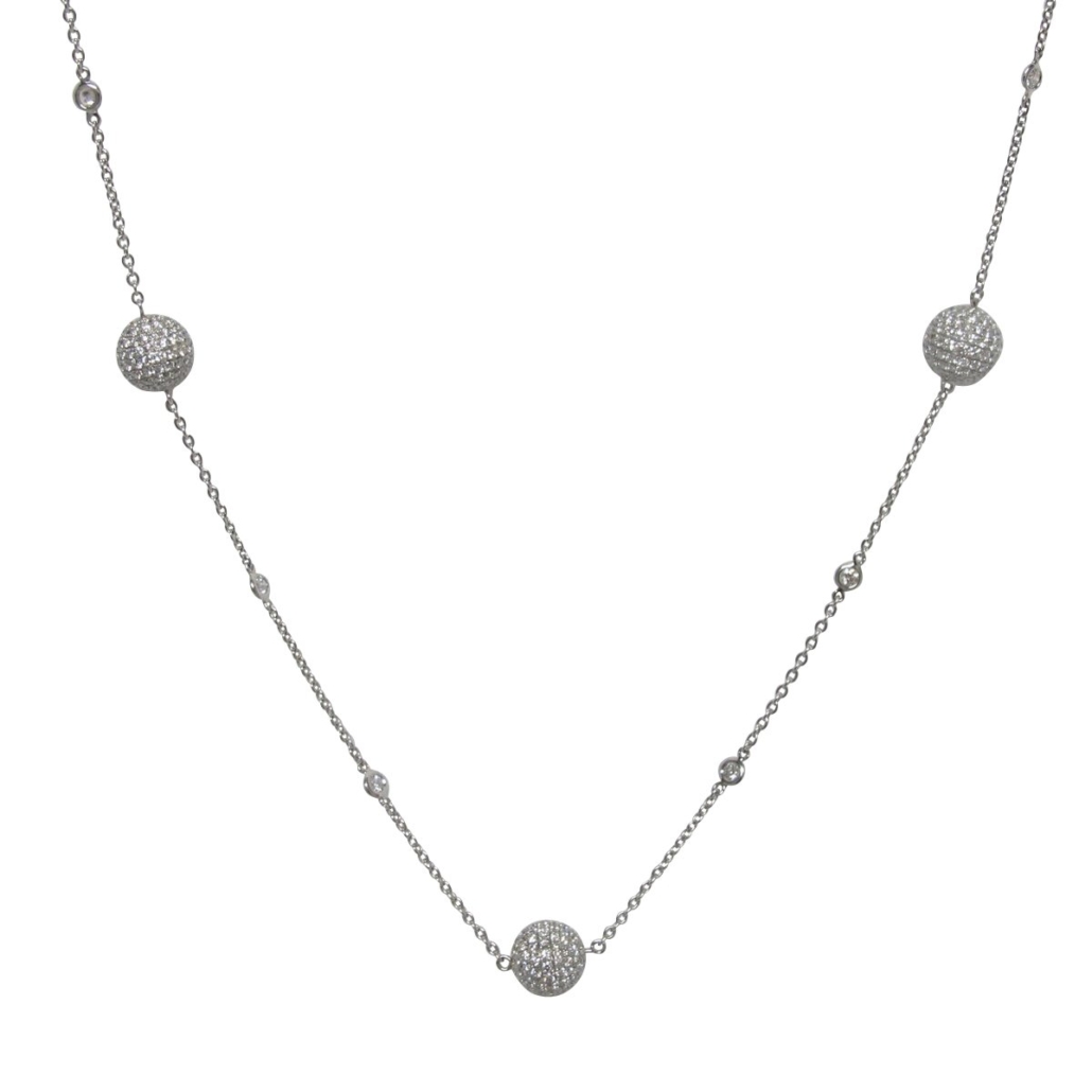 Diamond Ball Necklace 1363-43 7178