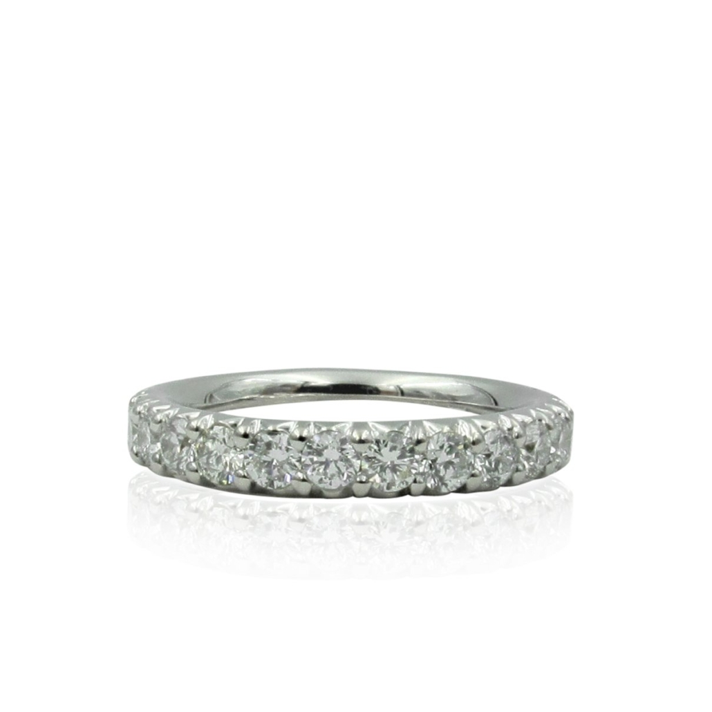 14k W 2.5MM Bright Set Diamond Band 1375-12