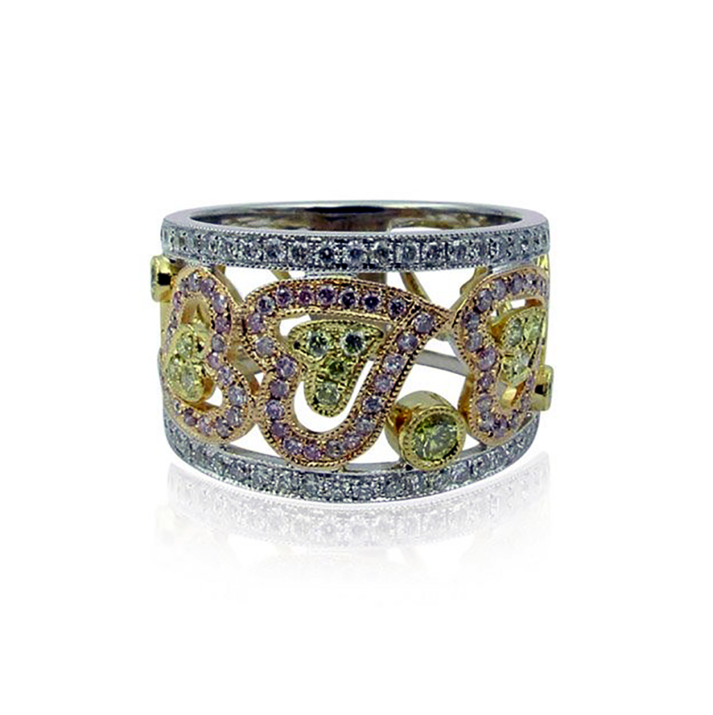 18k Tricolor Carousel of Love 1437-13