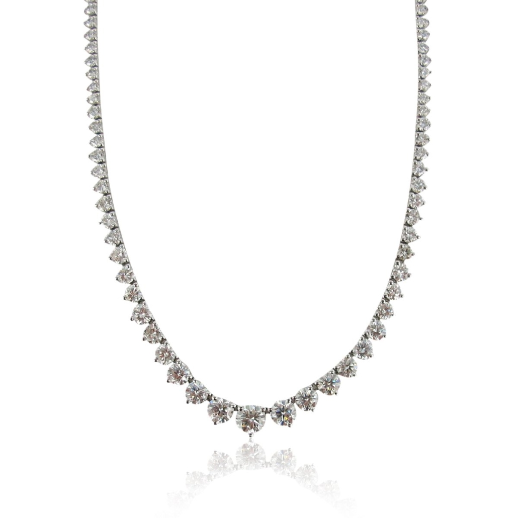 14k W 6.08carats Rivera Diamond Necklace 1611-41
