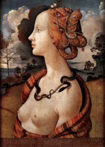 Portrait of Simonetta Vespucci by Piero di Cosimo (c.1480) 