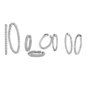 Diamond Hoop Earrings