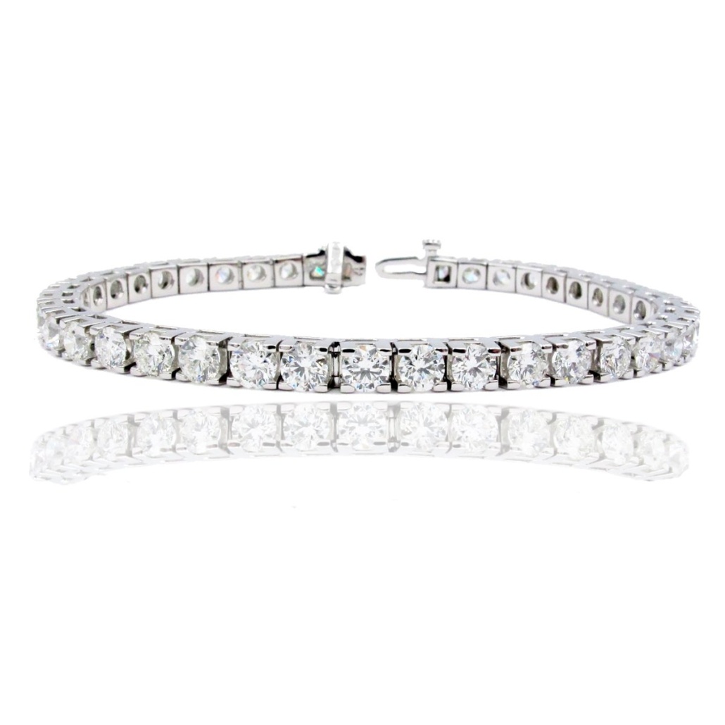 14K White Gold Diamond Tennis Bracelet 1516-51