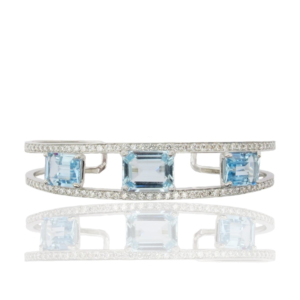 Aquamarine Seawater Cuff 1444-53