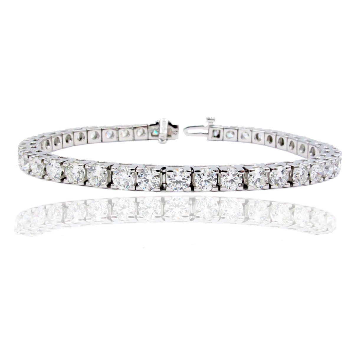 Ross-Simons 5.00 ct. t.w. Lab-Grown Diamond Tennis Bracelet in 14kt White  Gold. 7 inches - Yahoo Shopping