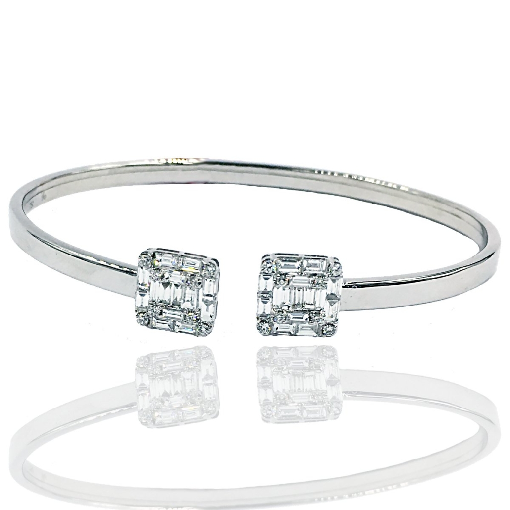 Diamond Cluster Cuff Bracelet 1542-53 7268