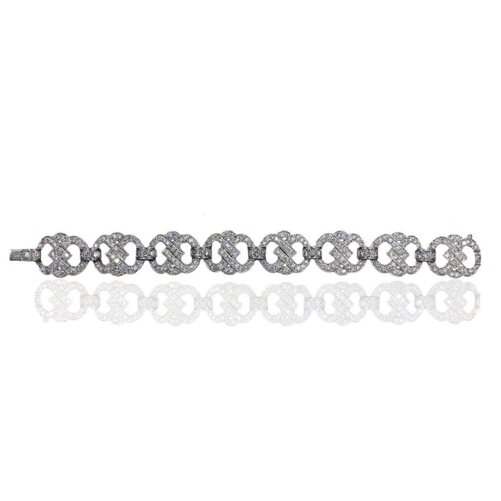 18k White Gold Deco Bracelet 1567-53-7279