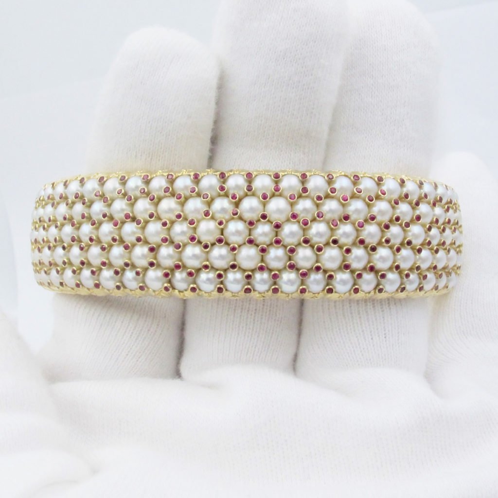 Ruby Pearl Cuff FV