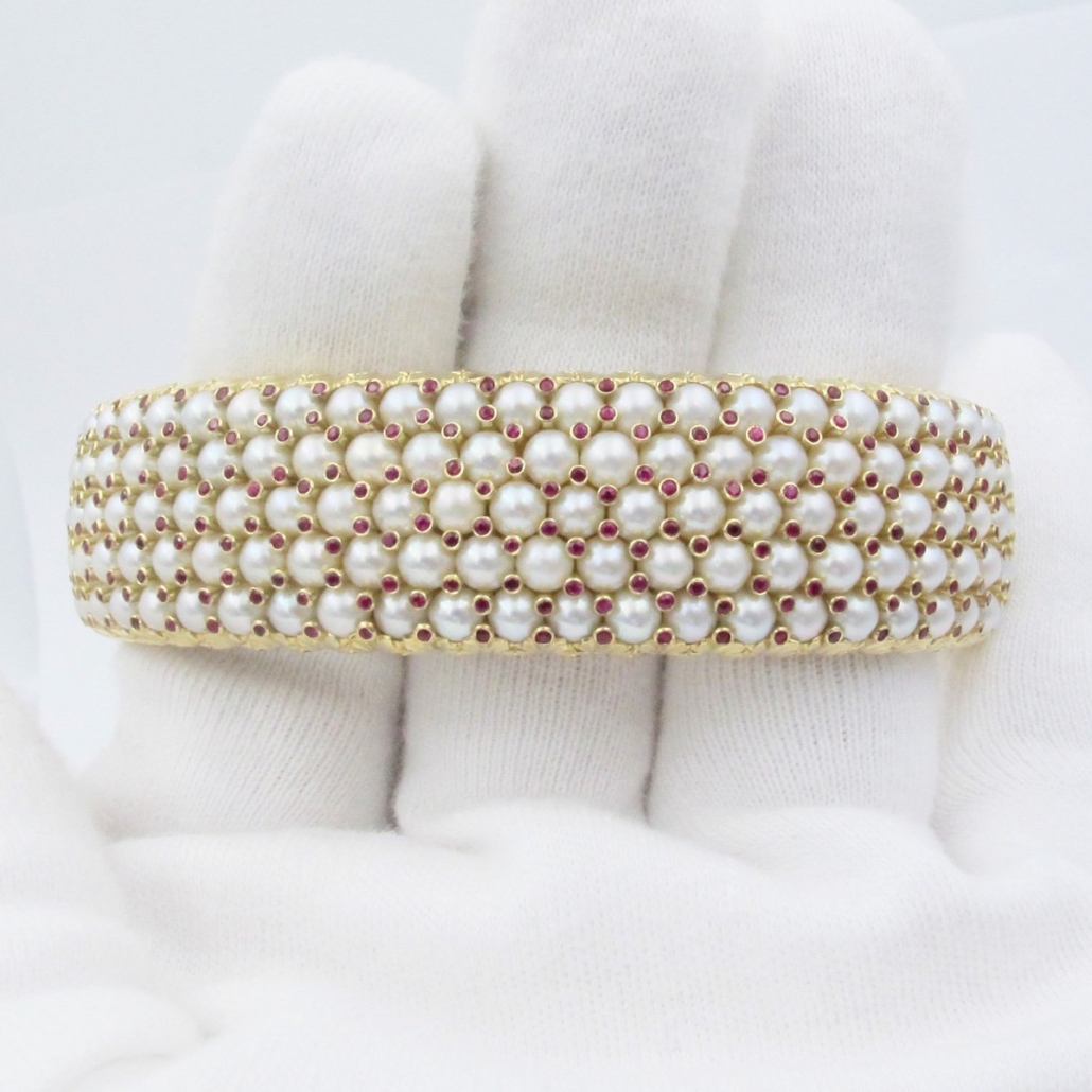 Ruby Pearl Cuff FV
