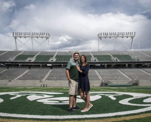 CSU Couple Engaged After Brick Proposal