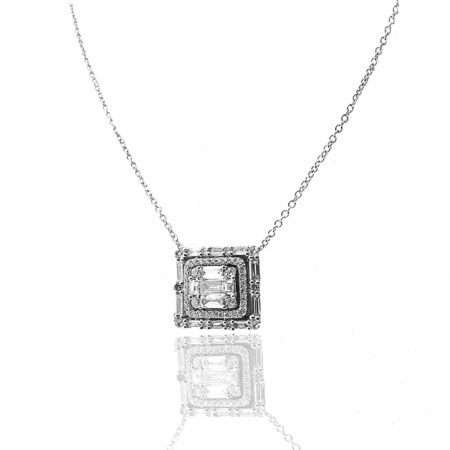 diamond, pendant, baguette, nyc diamond district, holiday 2017