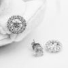 14kwg earring jacket studs, 20 days of diamonds, halo jackets