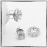 14kwg earring jacket studs, 20 days of diamonds, halo jackets