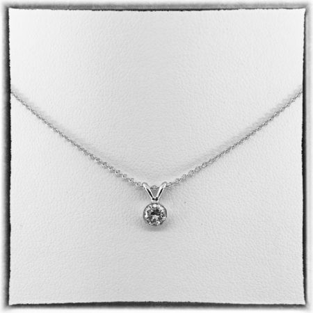 Bezel Set Diamond Pendant | Grants Jewelry