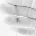 14K White Gold, Bezel Set, Diamond Essentials, Diamond Pendant, Natural Round Brilliant Diamond