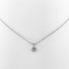 14K White Gold, Bezel Set, Diamond Essentials, Diamond Pendant, Natural Round Brilliant Diamond