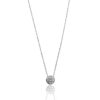 Diamond Pendant, Bezel Set, 20 Days of Diamonds, 14K White Gold, NYC Diamond District, Holiday 2017