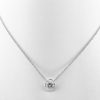 Diamond Pendant, Bezel Set, 20 Days of Diamonds, 14K White Gold, NYC Diamond District, Holiday 2017