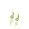 14 K Yellow Gold, Diamonds, 20 Days of Diamonds, 2017 Holiday, Diamond Solitaire Earrings, Lever Back