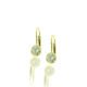 14 K Yellow Gold, Diamonds, 20 Days of Diamonds, 2017 Holiday, Diamond Solitaire Earrings, Lever Back