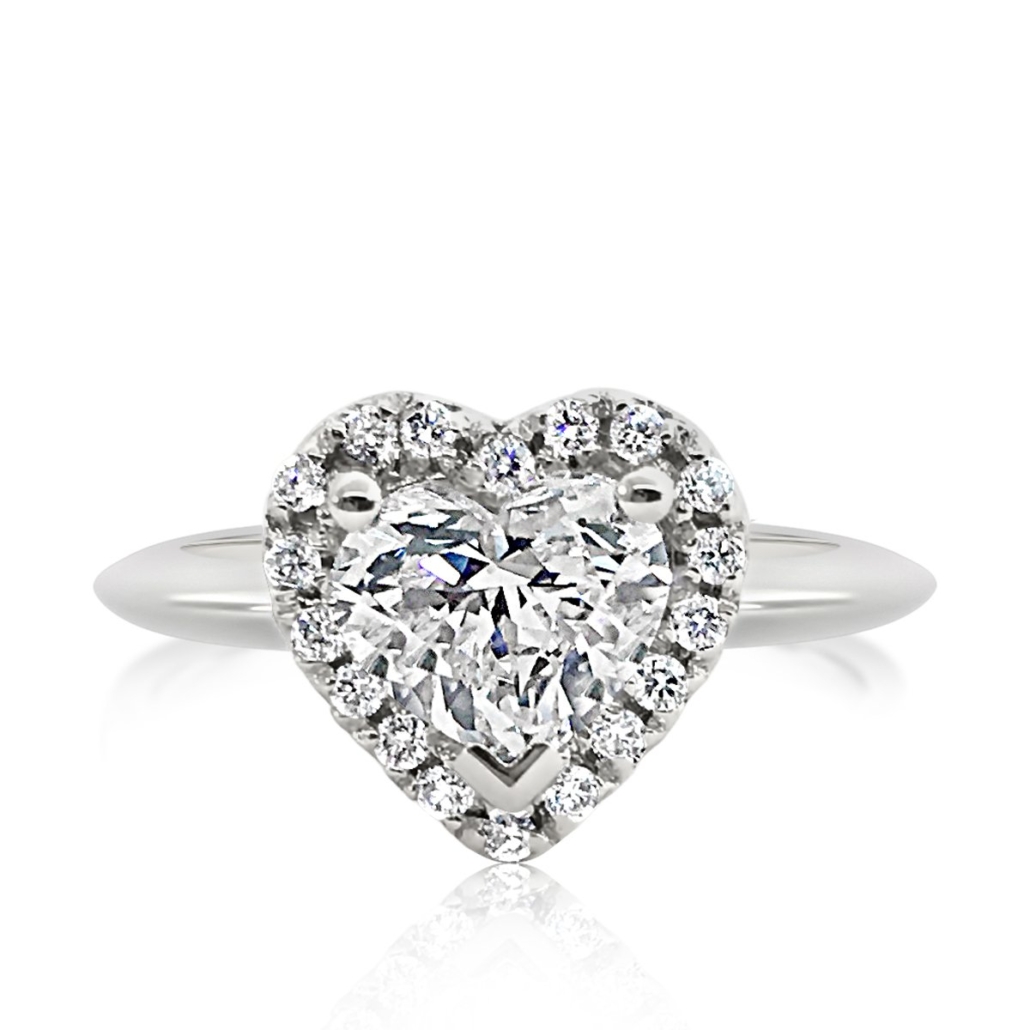 Karah The Plat Diamond Heart Ring 1111-11