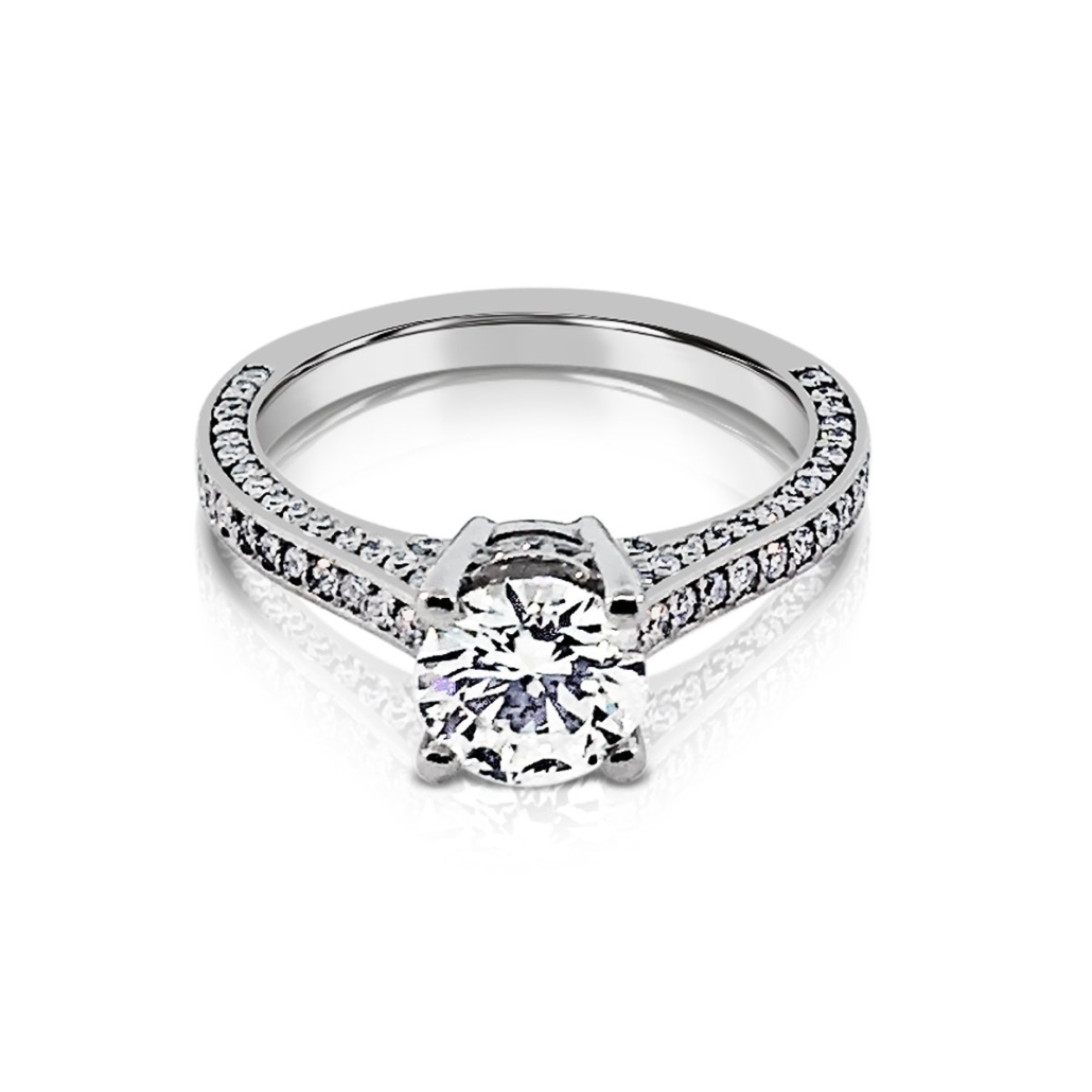 Cassidy, A Fancy Diamond & Platinum Engagement Ring, 1123-11 7377