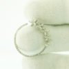 hoops, Marquise Cut, natural round brilliant diamonds, flower petal design, friction back