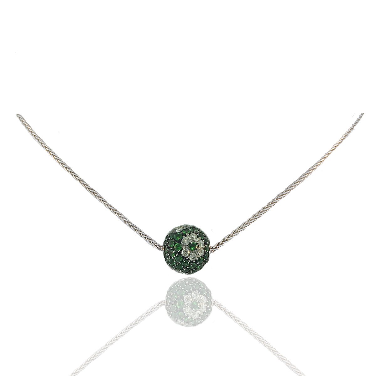 18kt Gold Diamond Ball Necklace – Pippa Small