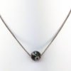 Emerald, Diamond, Ball, Pendant, Diamond Flower, Herringbone Chain