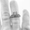 Diamond, Platinum, Solitaire, Custom Engagement Ring, 4 Prong, Knife Edge