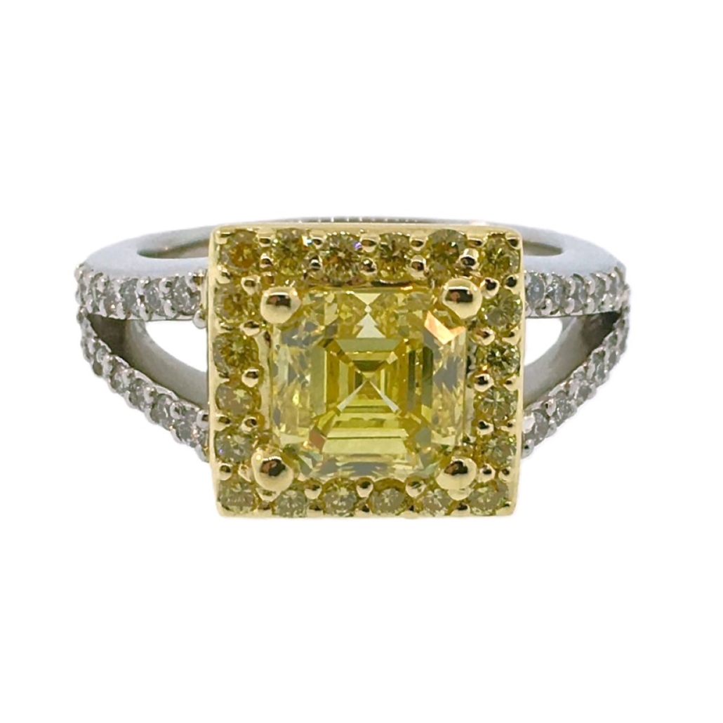Lori Yellow Diamond Engagement Ring 1137-11