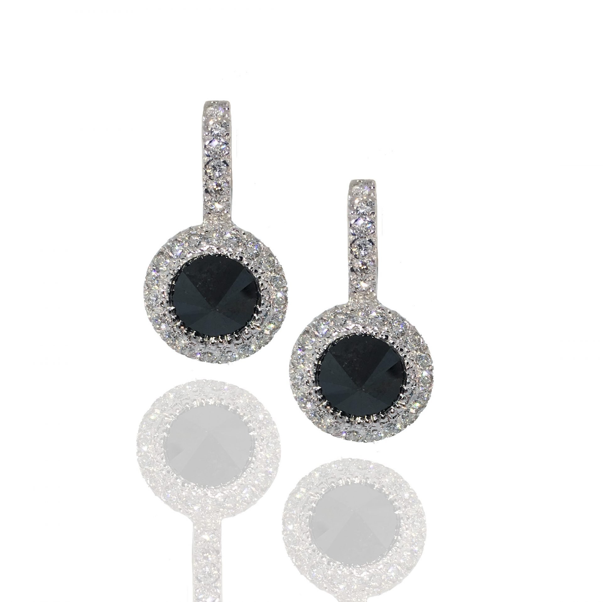 Black Diamond Drop Earrings Grants Jewelry