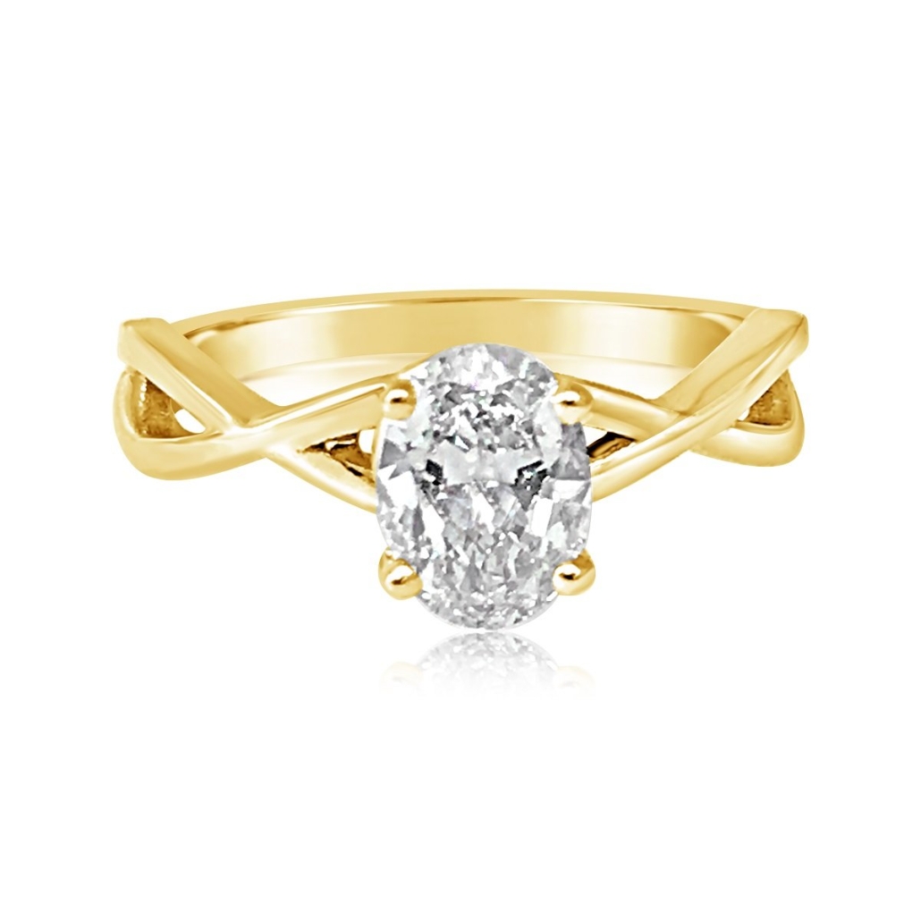 Blithe Rose Gold Engagement Ring 1064-11 7466