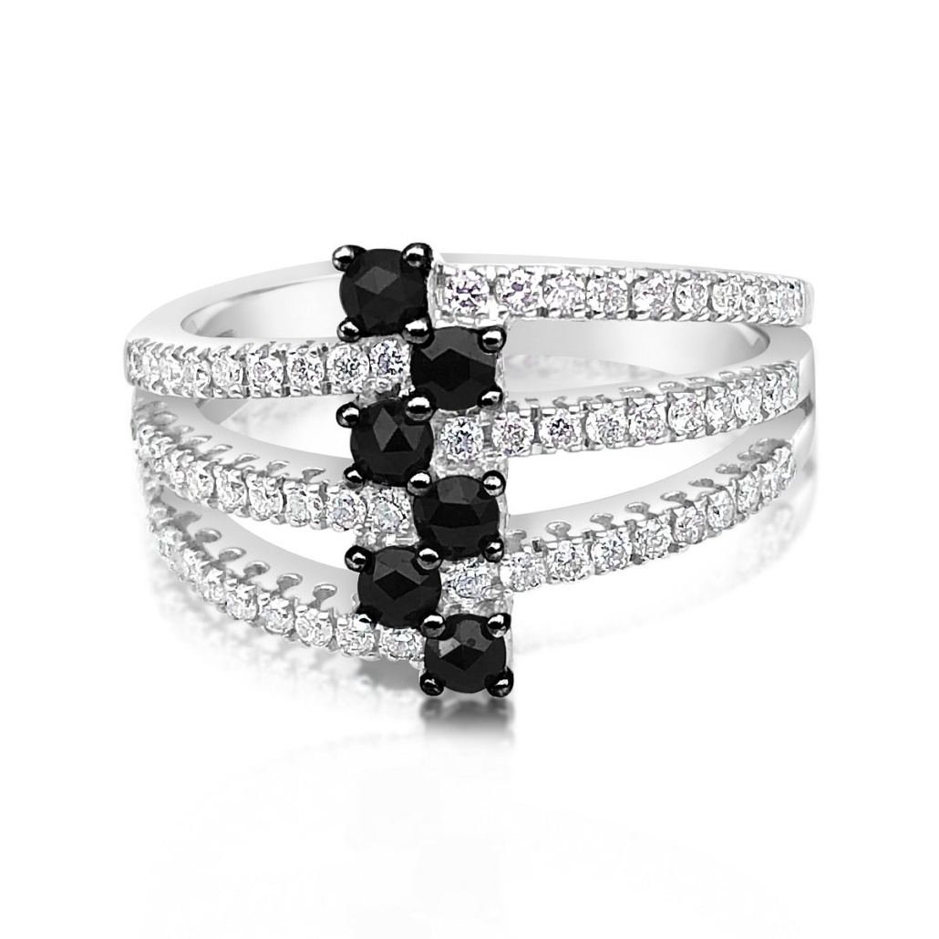 Checker Board Diamond Ring 1187-13 7482