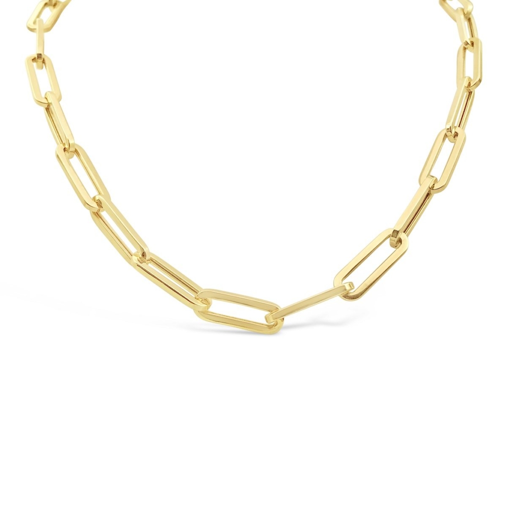 14k Yellow Gold Paperclip Chain 1340-40  7542
