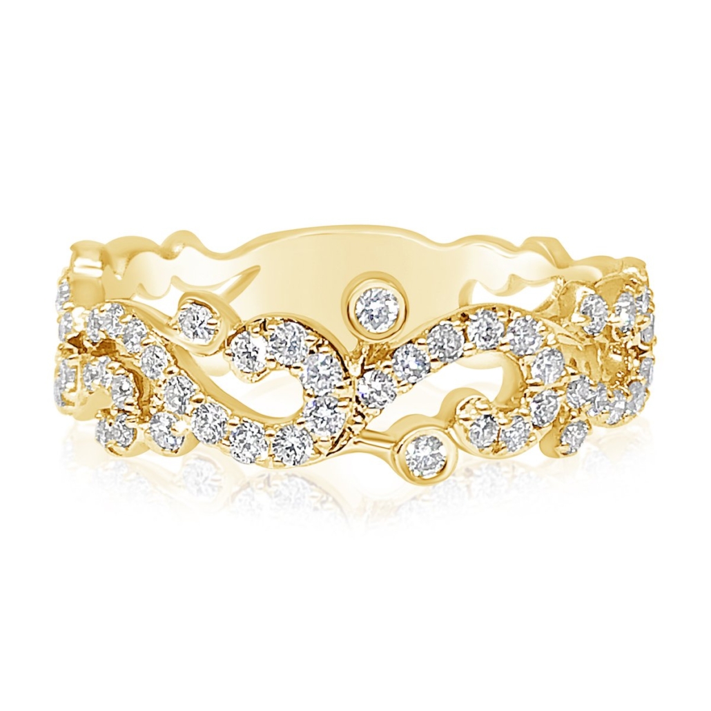 Open Swirl Diamond Band 1287-13 7629