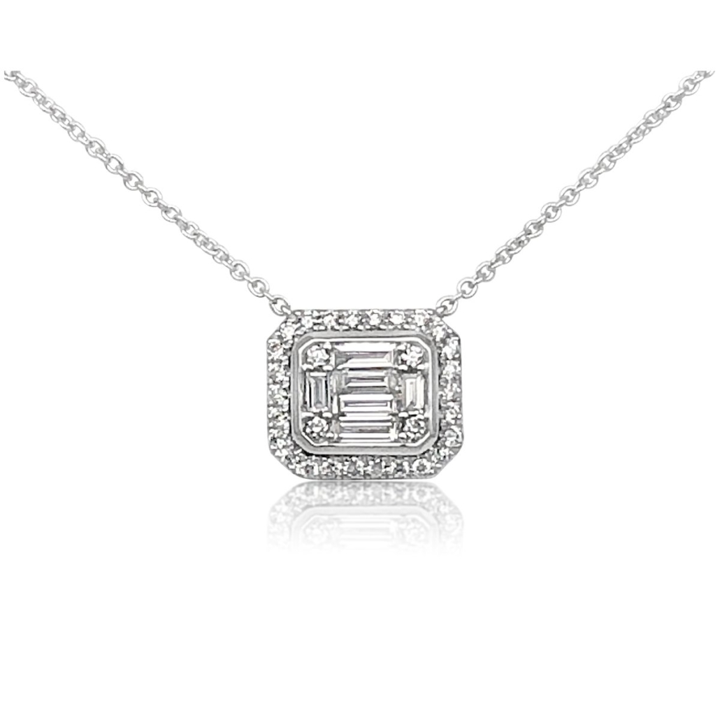 Elegant East-West Diamond Necklace 1817-43