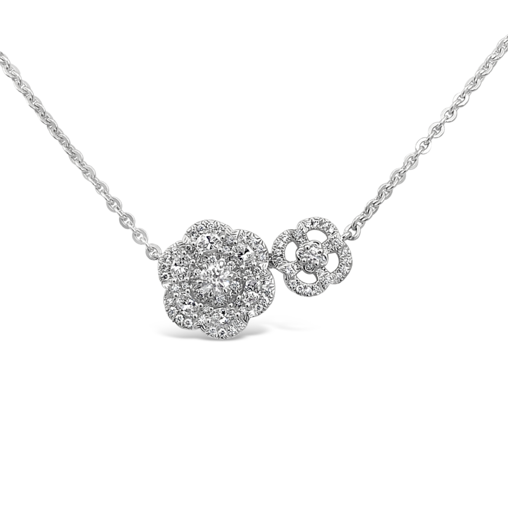 Diamond Blooms Pendant on Chain 1223-32 7561