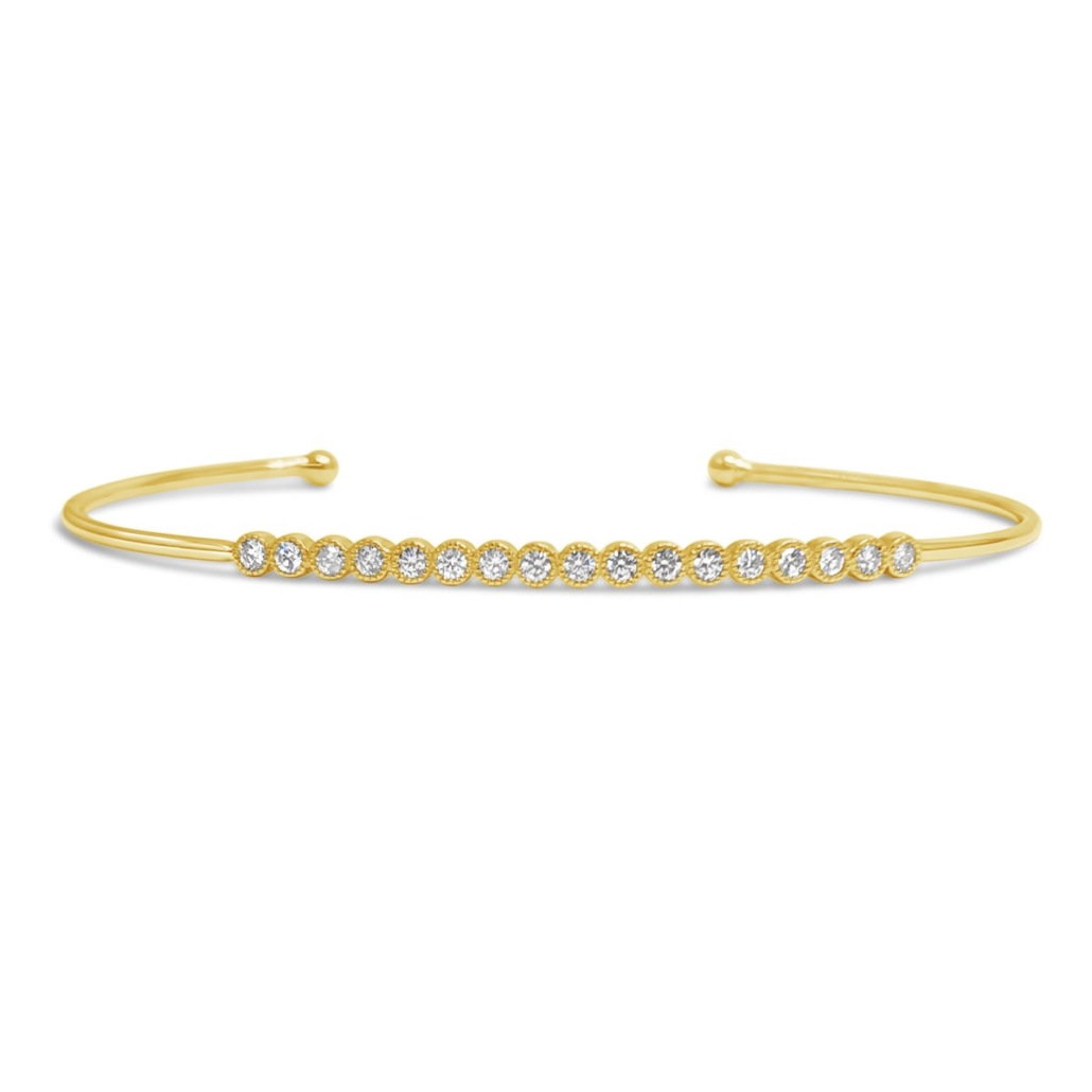14K Yellow Gold Buttercup Straight Cuff 1883-53