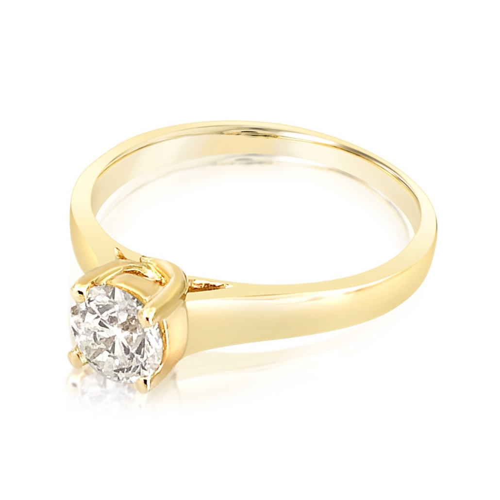 Jocelyn, A 14K Yellow Gold Diamond Solitaire Engagement Ring 1244-11 7583