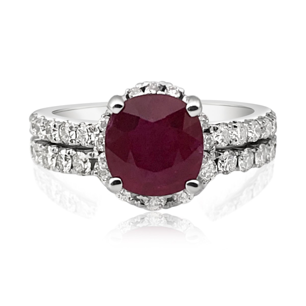 14k White Gold Eternity Wedding Band 1258-12 7597