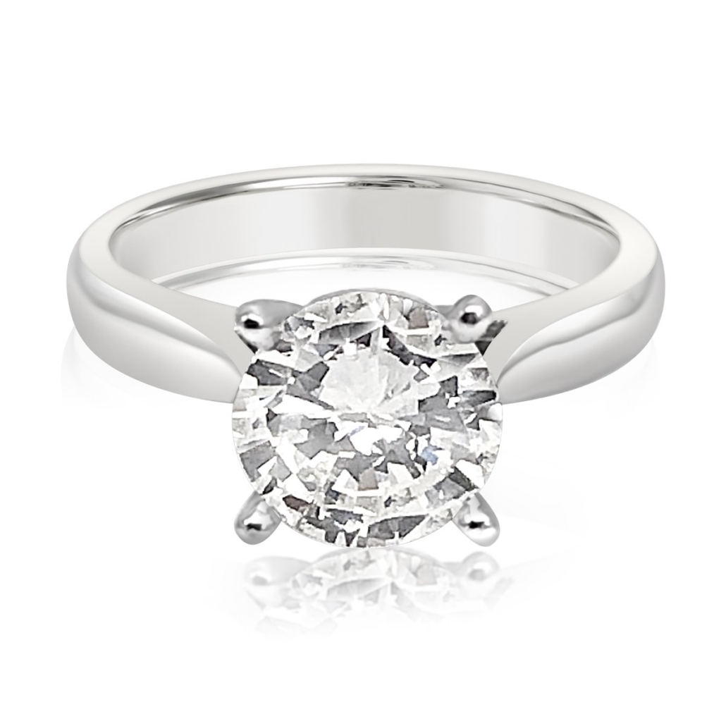 Dana, A 14K White Gold Diamond Solitaire Engagement Ring, 1822-11