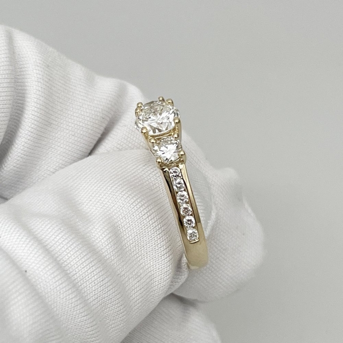 Kerry, A 14K Yellow Gold MultiStone Engagement Ring, 193811 Grants