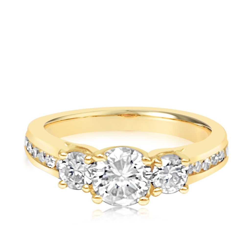Kerry, A 14K Yellow Gold Multi-Stone Engagement Ring, 1938-11