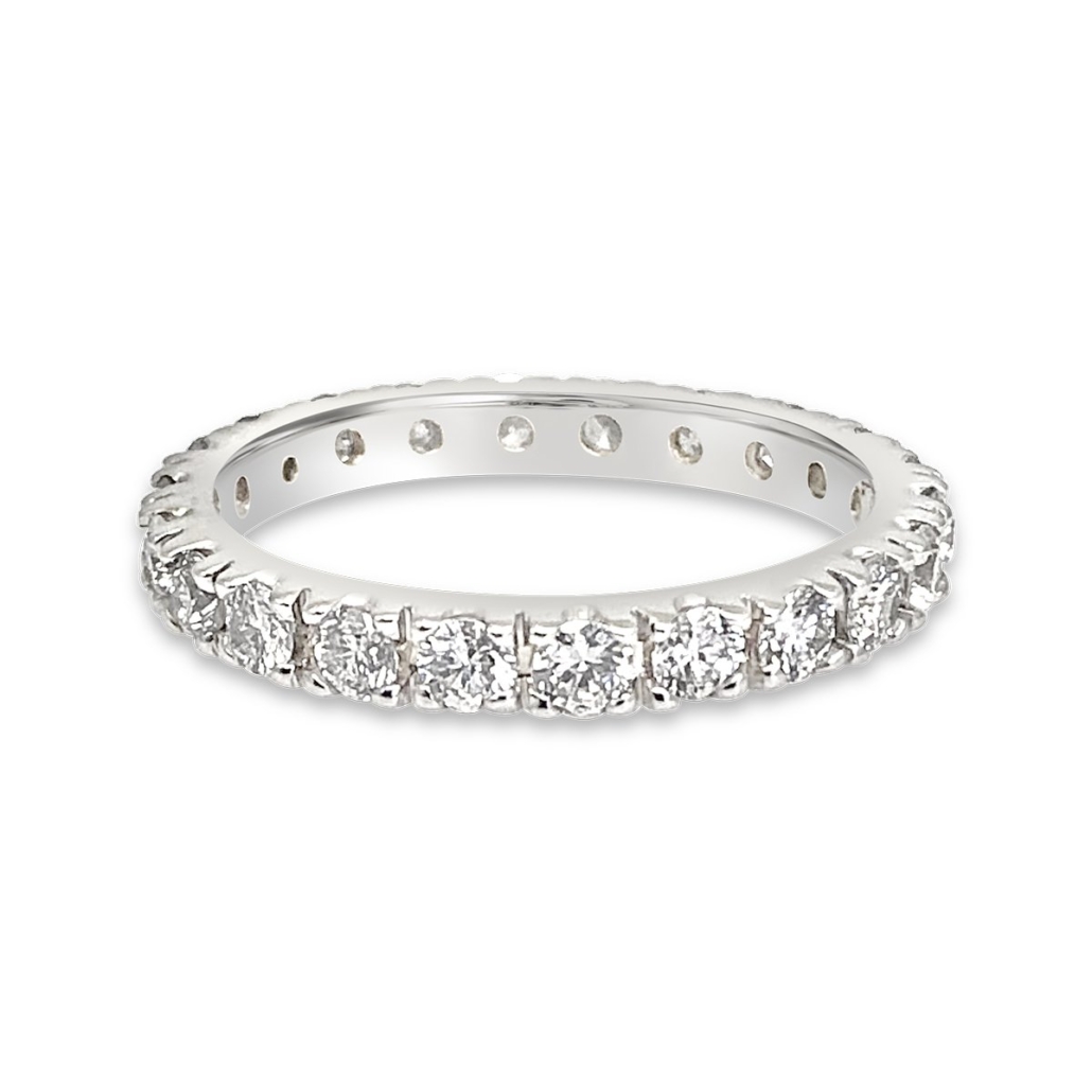14K White Gold Diamond Eternity Band 1825-12