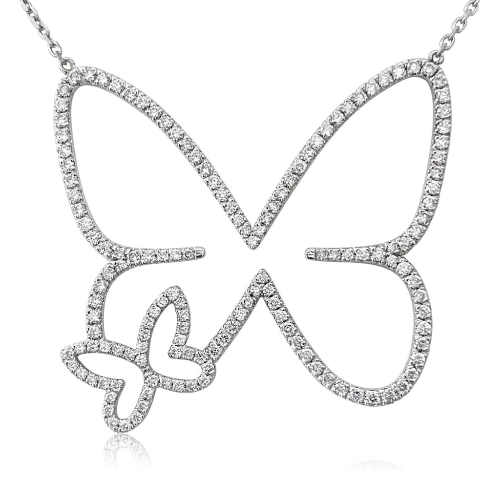 Taking Flight Diamond Butterfly Necklace 1954-43