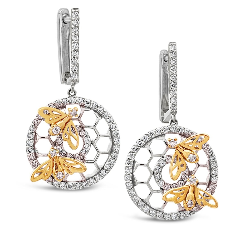 Honeybee Buzzzzzz drop earrings 1625-24 6853