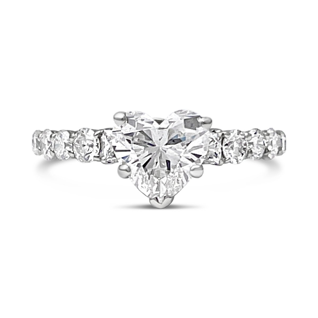 From This Moment: 18k W Heart Engagement Ring 1968-11